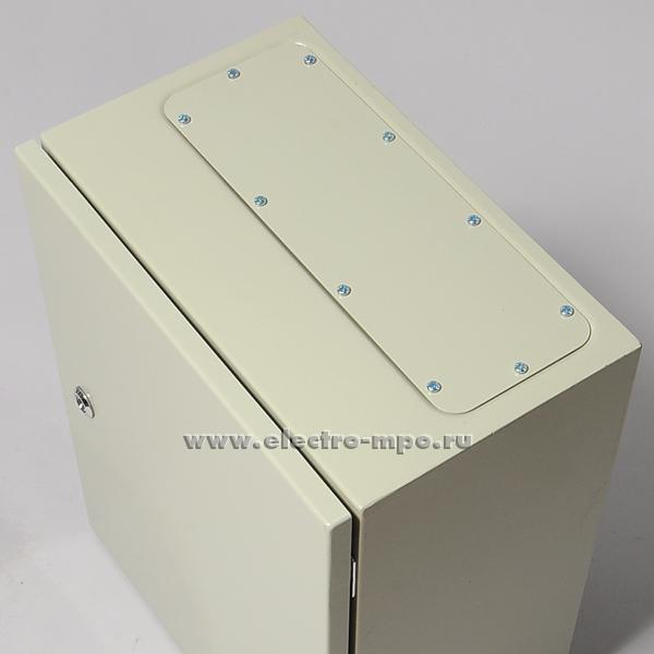 Е5012. Шкаф SPT-504025  IP65 500х400х250мм светло-серый с монтажной платой (Saipwell)