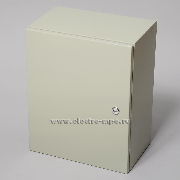 Е5012. Шкаф SPT-504025  IP65 500х400х250мм светло-серый с монтажной платой (Saipwell)