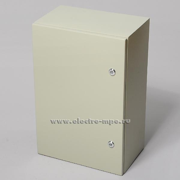 Е5018. Шкаф SPT-604025  IP65 600х400х250мм светло-серый с монтажной платой (Saipwell)