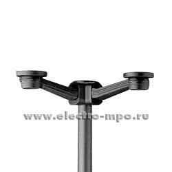 28478.С8478 Опора Corona.10.197 пластиковая трехрожковая Н=1800мм D=60мм, черная (Eurolight, Италия)