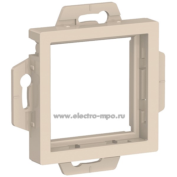 Ю40. Адаптер AtlasDesign ATN000208 для механизмов Unica New 45х45мм бежевый (Systeme Electric)