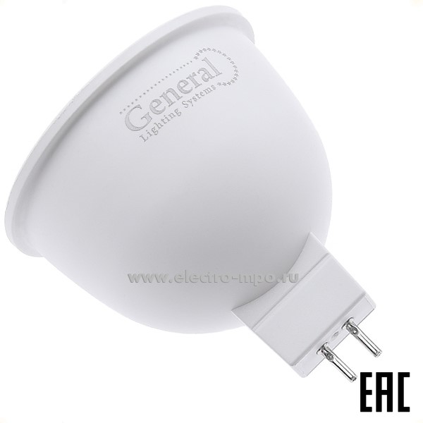 Л1138. Лампа 12Вт 661071 GLDEN-MR16-15-230-GU5.3-4500К 870Лм 220В светодиодная х/б свет (General)