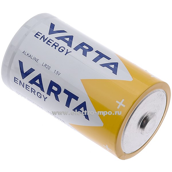 С6652. Элемент питания 4120229412 Varta ENERGY LR20 D Alkaline 1.5V (VARTA)