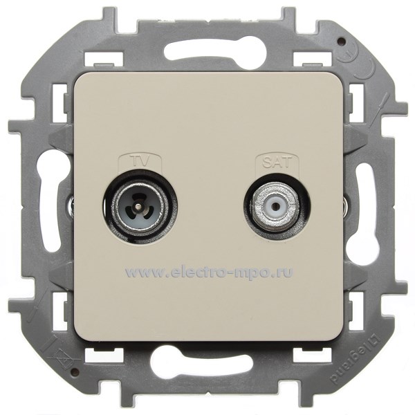 Ю5769. Механизм Inspiria 673881 розетки TV/SAT с/п слоновая кость (Legrand/Daccord)