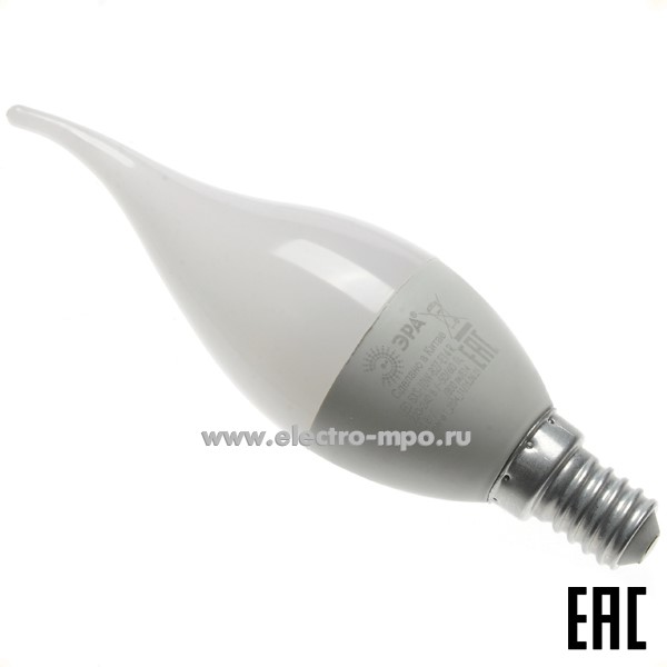 Л1751. Лампа 10Вт Б0051849 RED LINE LED BXS-10W-840-E14 R 800Лм 4000К светодиод "свеча на ветру" х/б (ЭРА)