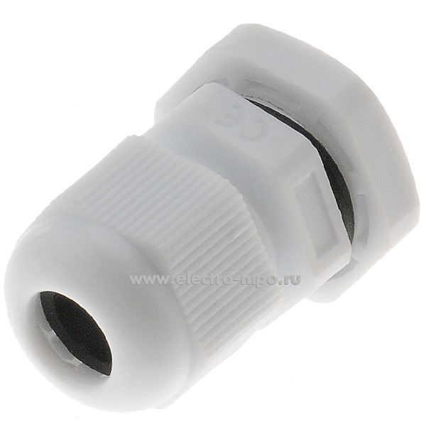 Т2411. Сальник 32151DEK КВ101-9-IP54 PG9 с контргайкой (D кабеля 4-9мм, IP54) (DEKraft)