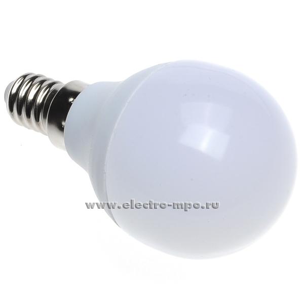 Л0436. Лампа 5Вт LED5-G45/845/E14 220B 4500K светодиодная "шарик" холод. белый свет (Camelion)