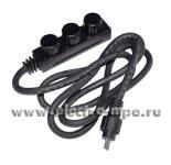 25313.С5313 Кабель LEDO P1 соединительный 1м для LEDO чёрный (Brilux Польша)