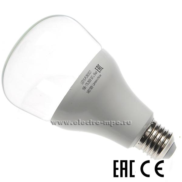 Л3735. Лампа 15Вт LED15W-PL/BIO/230V/E27 светодиодная для подсветки растений, прозрачная (Camelion)