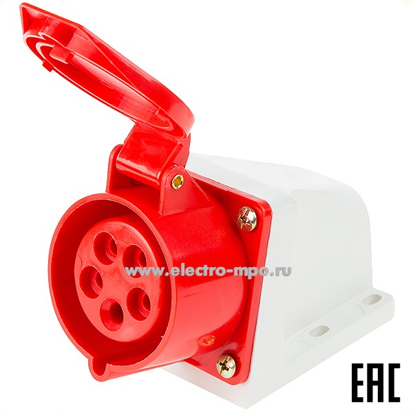 Р66. Розетка 11-8911 115 стационарная 3Р+РЕ+N 16А 380В IP44 (Rexant)