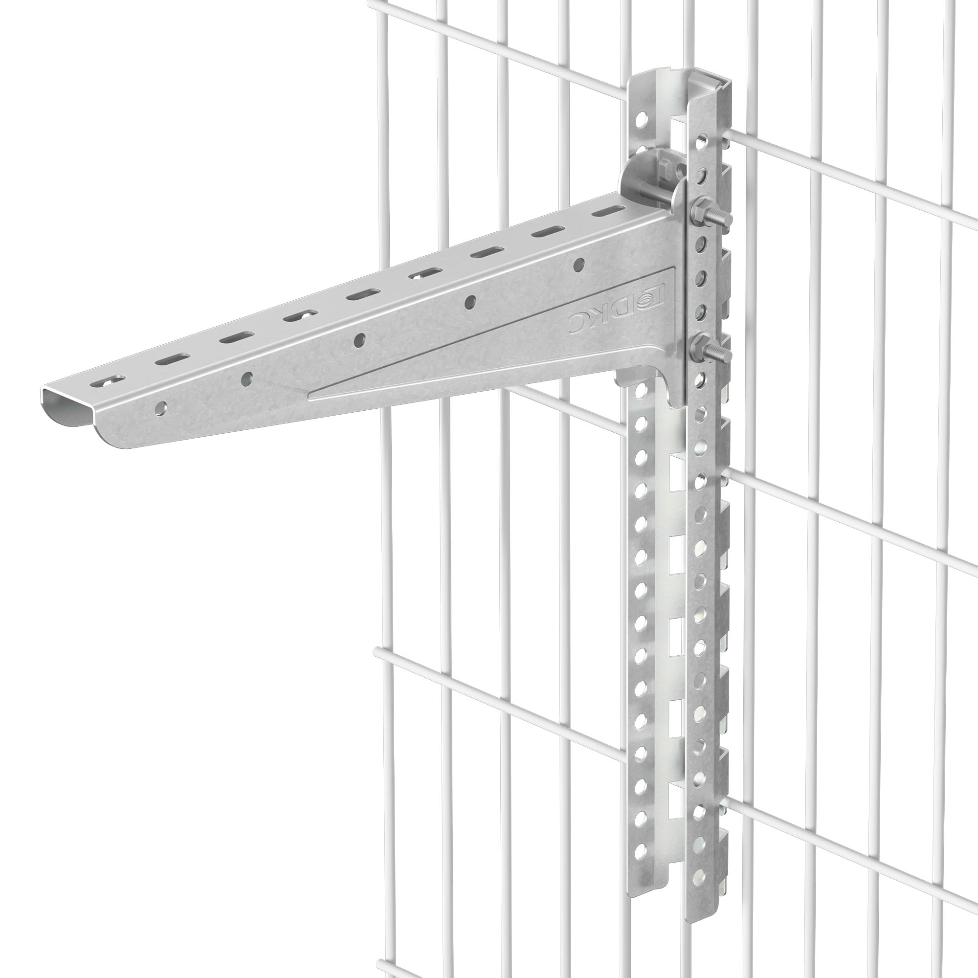 М24. Крепление BMF1830HDZ на сетку одной консоли 43х50х295 мм, горячеоцинкованное (ДКС)