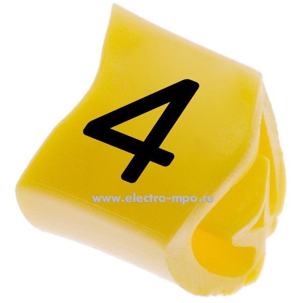 М35. Маркер PA-10003BV40.4 символ "4" 1,5-4,0 мм2 (Partex)
