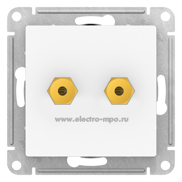 Ю3346. Механизм AtlasDesign ATN001387 розетки аудио с/п лотос (Systeme Electric)