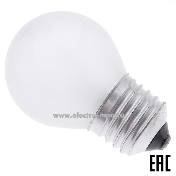 Л6458. Лампа 60Вт 94313 ЛОН NI-C-60-230-E27-FR накаливания "шарик" матовая (Navigator)