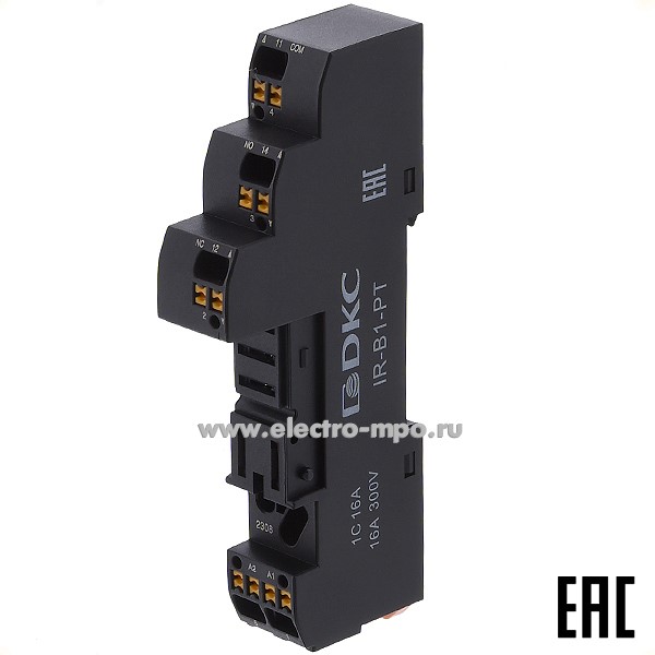 А4612. Розетка IR-B1-PT  для промежуточных реле IR на 1 контакт (ДКС)