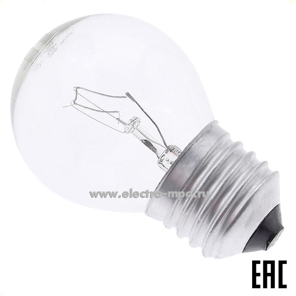 Л6456. Лампа 60Вт 94312 ЛОН NI-C-60-230-E27-CL накаливания "шарик" прозрачная (Navigator)