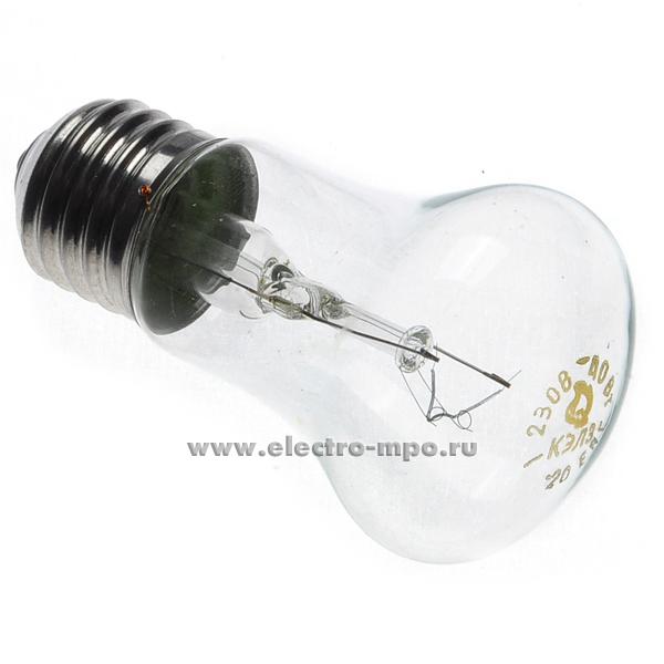 Л6416. Лампа 60Вт ЛОН М50 230-60 Е27 (грибок) накаливания прозрачная (КЭЛЗ)