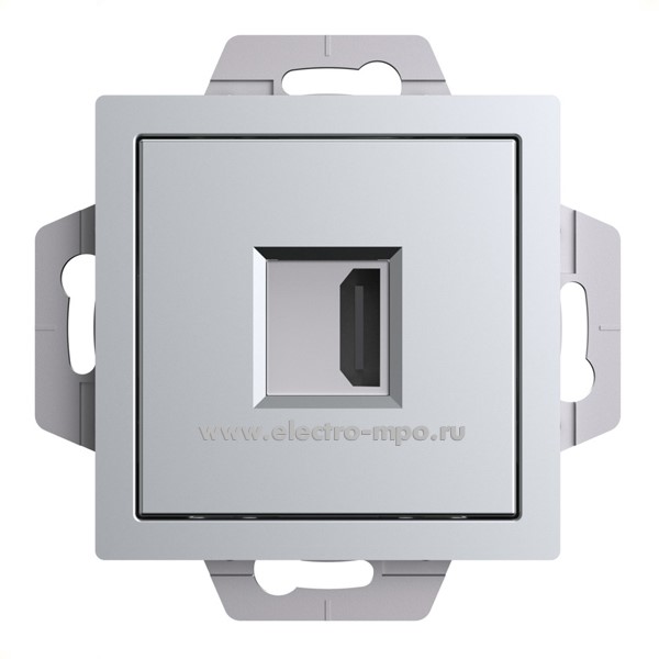 Ю4180. Механизм AtlasDesign ATN000380 розетки аудио/видео тип HDMI с/п алюминий (Systeme Electric)