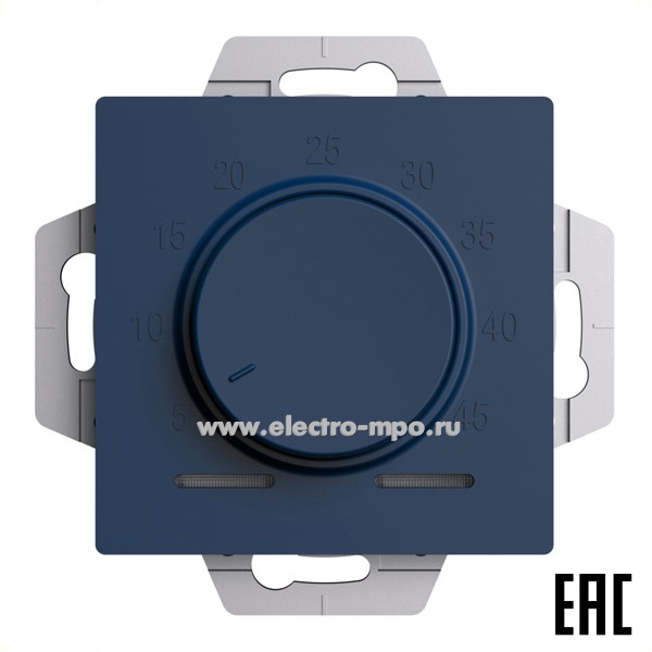 Ю5071. Механизм AtlasDesign ATN001135 регулятора тёплого пола 5-45 град. С с/п аквамарин (Systeme