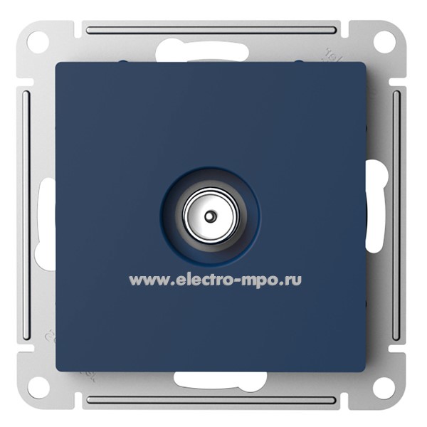 Ю5084. Механизм AtlasDesign ATN001191 TV розетки конечной 1дБ с/п аквамарин (Systeme Electric)