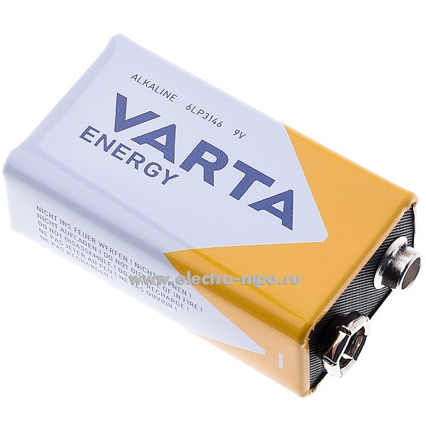 С6654. Элемент питания 4122229411 Varta ENERGY Крона 6LR61 Alkaline 9V (VARTA)