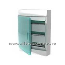 Е2055. Бокс 1SPE007717F1021 Mistral41 навесной 54 модуля зеленая дверь IP41 с клеммником (АВВ)