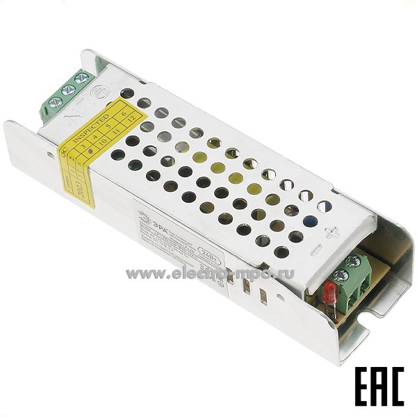 С2157. Блок питания Б0061119 LP-LED 24W-IP20-12V-S к светодиодной ленте 220В/12В пост. тока (ЭРА)