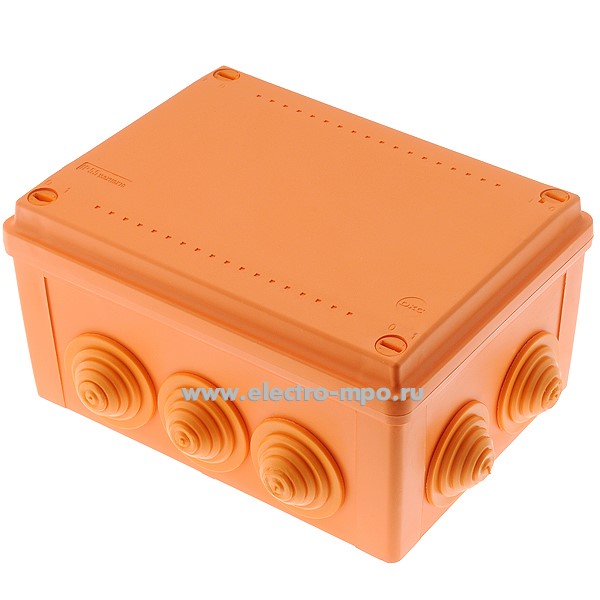 К2038. Коробка огнестойкая FSK21410 165х124х84 мм 4 клеммы 10кв.мм 10 вводов IP55 (ДКС)