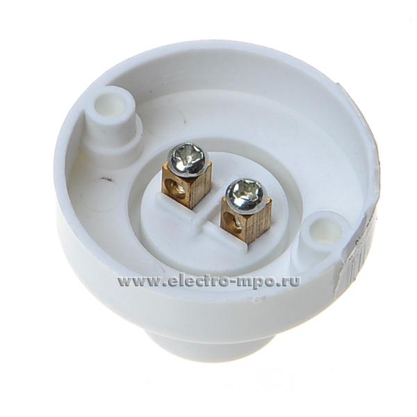 Патрон E14 AB7SLWEAY пластиковый настенный прямой белый (Ecola Китай)