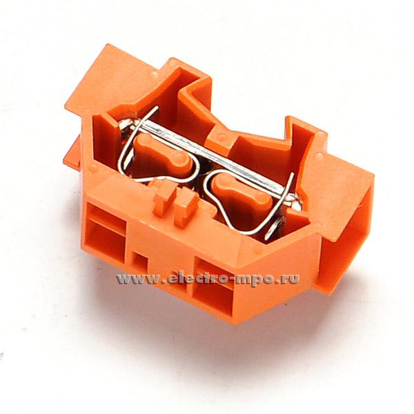 Б6859. Клемма 261-336 оранжевая на 4 проводника 2,5мм2 24А 500В ширина 10мм (Wago)