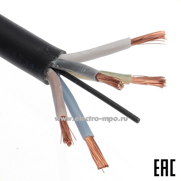 П3166. Кабель КГтп-ХЛ 5х6,0 кв.мм ГОСТ термоэластопласт (Брэкс Брянск)