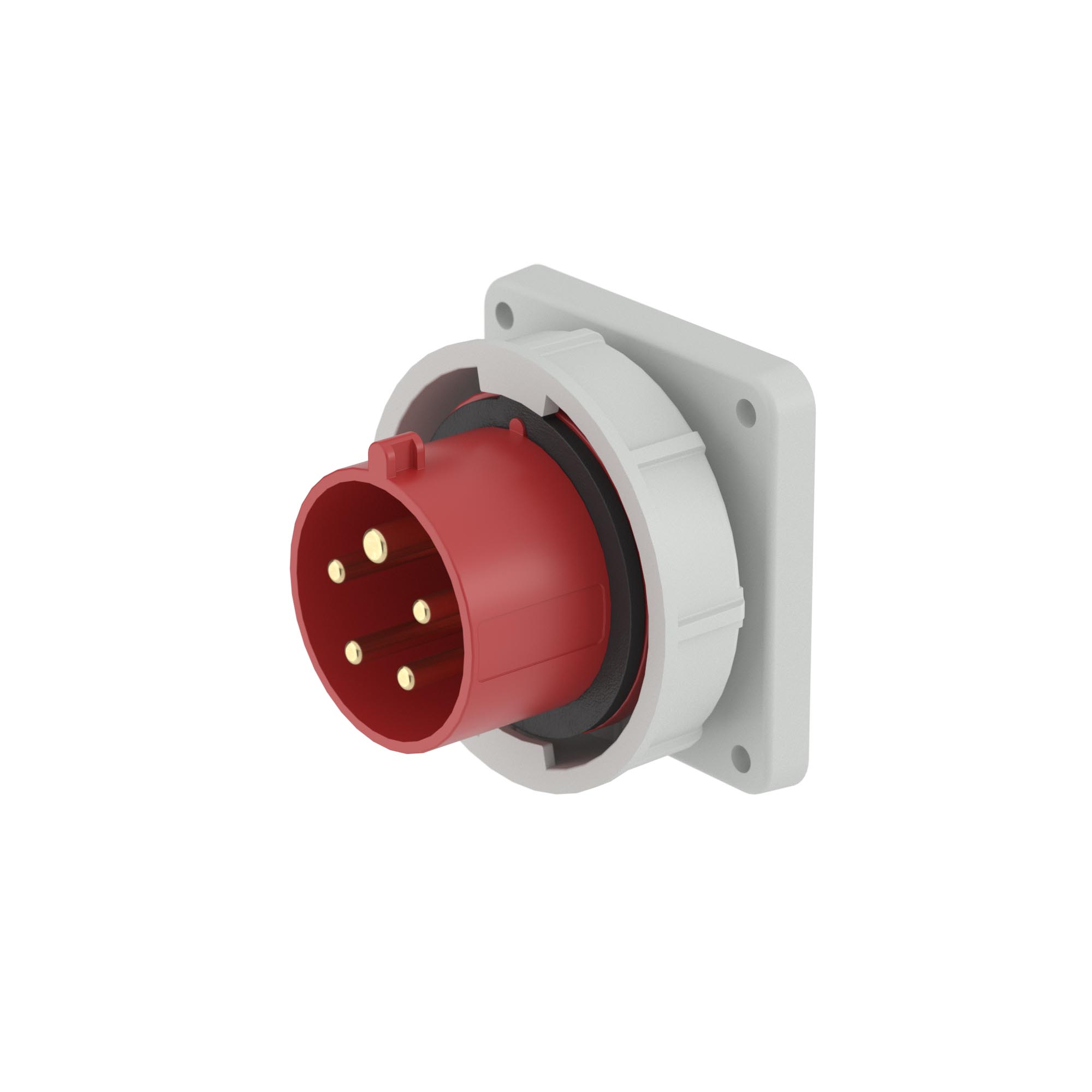 Р57. Вилка DIS2483297 панельная PSP IP67 32А 3P+E+N 400В (ДКС)