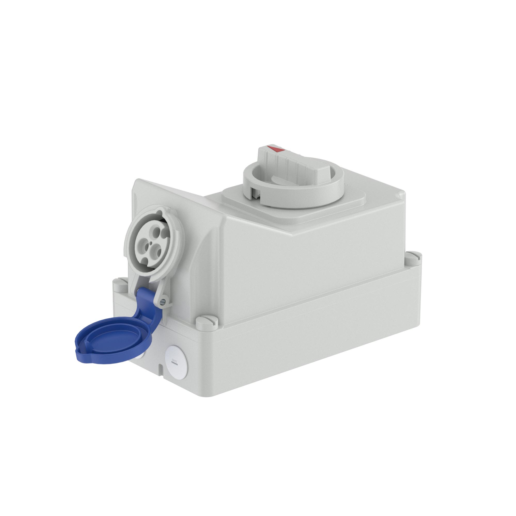 Р57. Розетка DIS5601683 настенная с механической блокировкой и боковым расположением разъема WIS  (ДКС)