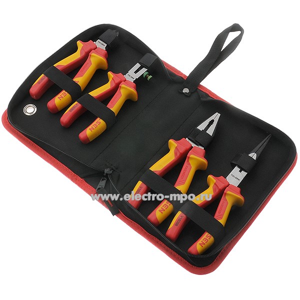 И3004. Набор V83204 VDE PREMIUM губц. инструменты 4шт. до 1000В (Электромонтаж, пр-во Tolsen, Китай)