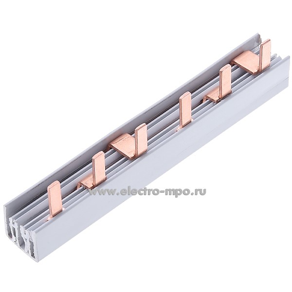 Э2377. Шина-гребёнка DPN3 3Р на 6 модулей 63А PIN для автоматических выключателей (Электромонтаж)