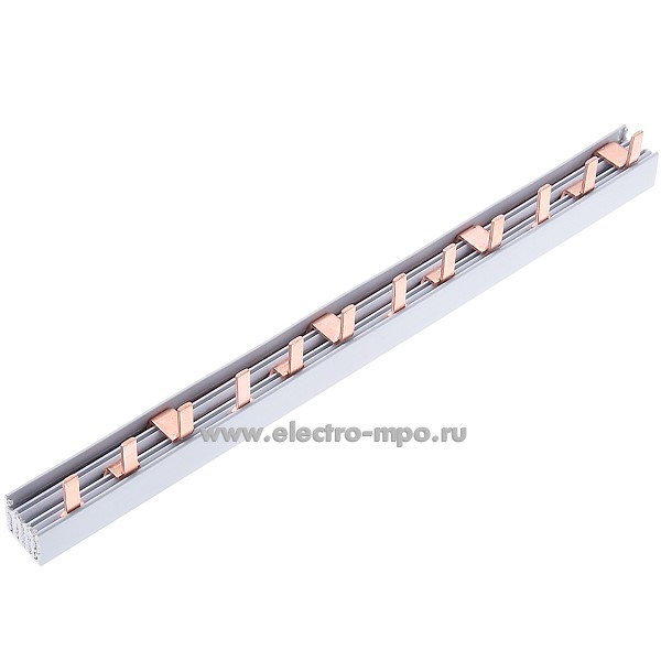 Э2379. Шина-гребёнка DPN3 3Р на 12 модулей 63А PIN для автоматических выключателей (Электромонтаж)