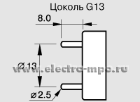 Л3112. Лампа 15Вт 17940 TUV 15 G13 бактерицидная УФ (PHILIPS)