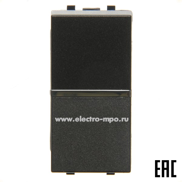 Ю0234. Механизм Zenit N2110AN 2CLA211000N1801 переключателя 1 кл. перекрестного с/п 1 модуль антрацит