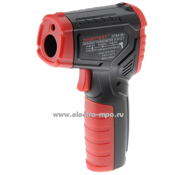 И3703. Термометр HT641B+ (пирометр) инфракрасный от -50 до 600 град.С (Habotest)