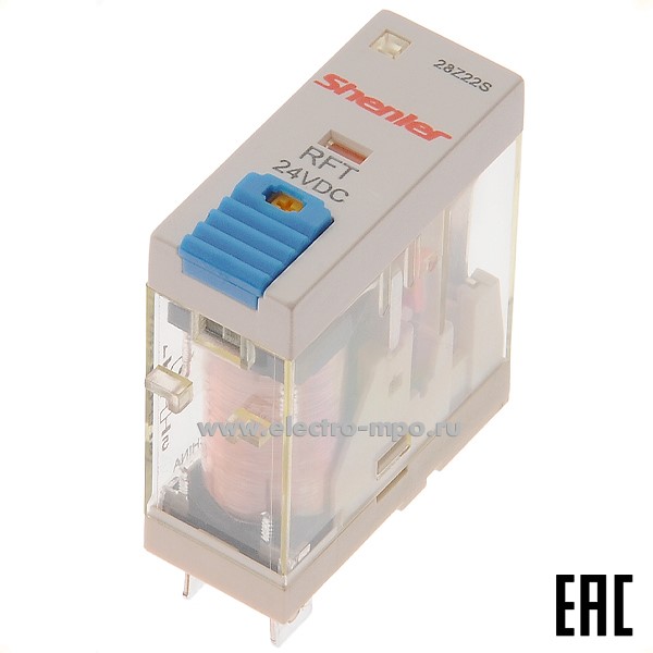 А4635. Реле промежуточное RFT1CO024LT, 24В DC, 12А, 1п (Shenler)