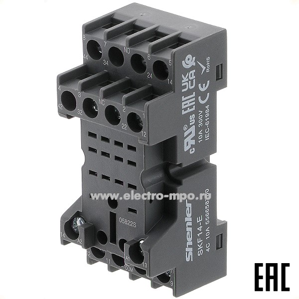 А4656. Розетка SKF14-E для реле серии RKE на 4 контакта (Shenler)
