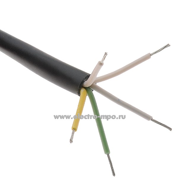 П1662. Кабель МКШ 5х0,35 кв.мм ГОСТ Dн=6,9 мм, Р=0,058 кг/м (Автопровод, Беларускабель)