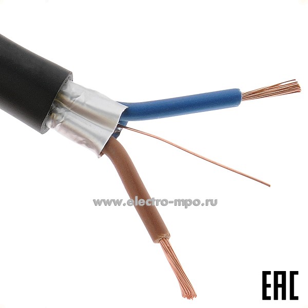 П5156. Кабель КГВЭВнг(А)-LS 2х1,0 кв.мм ГОСТ экранированный (Брэкс Брянск)