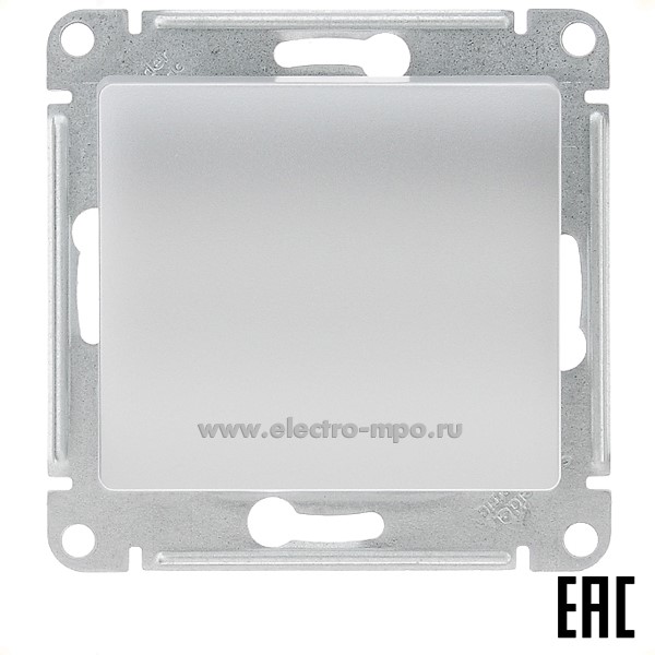 Ю1019. Механизм Glossa GSL000371 переключателя 1кл. перекрестный с/п алюминий (Systeme Electric)