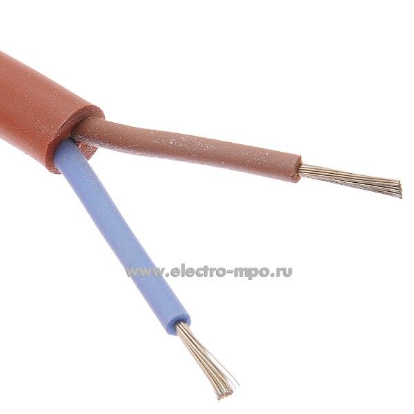 П2201. Провод SiHF 2х0,5 кв.мм 22989 ГОСТ термостойкий Dн=5,5мм Р=0,042кг/м (Helukabel Германия)