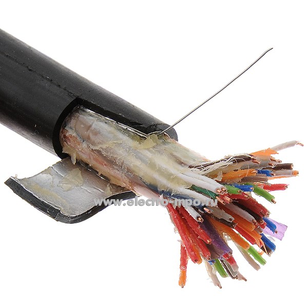 П7024. Кабель ТППэпЗ 30х2х0,5 мм ГОСТ с заполнителем Dн=17,5 мм, Р=0,31 кг/м (Электрокабель Кольчугино)