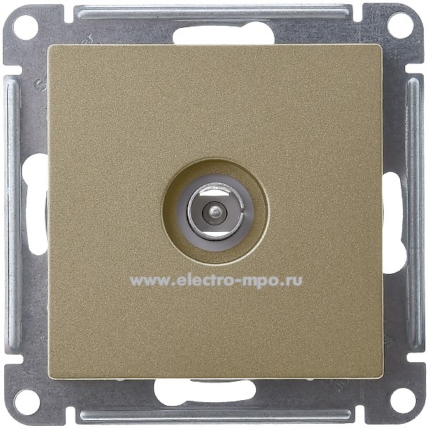 Ю4157. Механизм AtlasDesign ATN000593 TV розетки тип "звезда" с/п шампань (Systeme Electric)