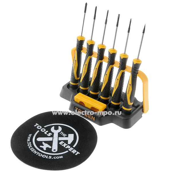 И3117. Набор 20193 прецизионных отверток 6 предметов + устройство для намагничивания (Tolsen Китай)