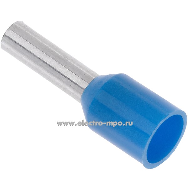 Г2527. Наконечник НШВИ E2508 2,5-8 медный 2,5мм2 втулочный изолированный на 1 провод, ПВХ (Электромонтаж)