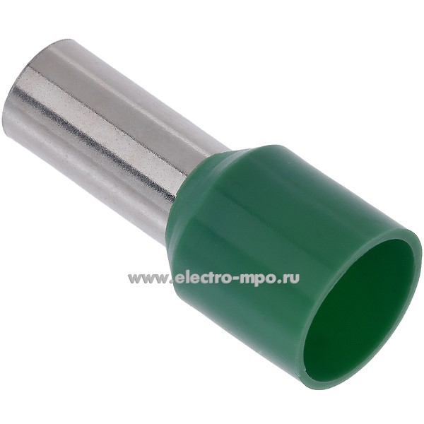 Г2536. Наконечник НШВИ E16-12 16-12 медный 16мм2 втулочный изолированный на 1 провод, ПВХ (Электромонтаж)